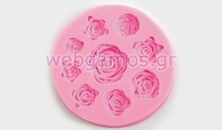 Καλούπι σιλικόνης τριανταφυλλάκια (0515098)