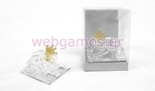 Μπομπονιέρα Βάπτισης γυάλινος βάτραχος (0517480)