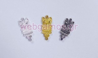 Μεταλλικό Διακοσμητικό κουκουβάγια μεσαίο (0517736)