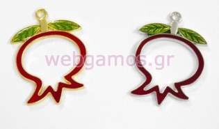 Μεταλλικό Ρόδι σμάλτο (0517748)