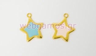 Μεταλλικό Αστέρι χρυσό με σμάλτο (0517860)
