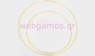 Μεταλλικό Διακοσμητικό χρυσό στεφάνι (0517905)