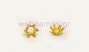 Μεταλλική Χρυσή Κορώνα 3D (0517947)