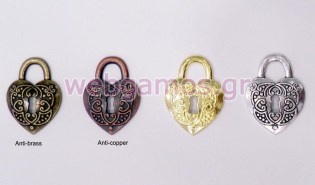 Μεταλλική Καρδιά λουκέτο (0518016)
