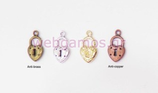 Μεταλλική Καρδιά λουκετάκι (0518020)