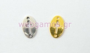 Μεταλλικός σταυρός οβάλ (0518025)