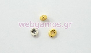 Μεταλλικός σταυρός οβάλ διάτρητος (0518028)