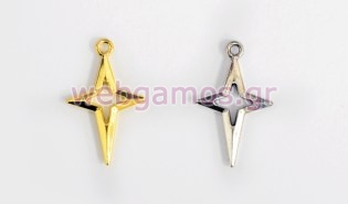 Μεταλλικός Σταυρός μεγάλος με σχέδιο αστέρι (0518054)