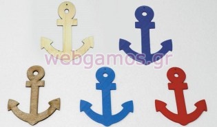 Ξύλινο διακοσμητικό άγκυρα (0519018)