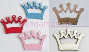 Ξυλινο διακοσμητικό κορώνα (0519020)