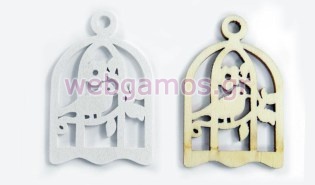 Ξύλινο Διακοσμητικό κλουβί (0519249)