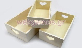 Ξύλινα Καφάσια καρδιά (0519278)