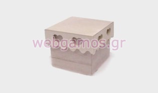 Ξύλινο Κουτί με καρδιές στο καπάκι (0519326)