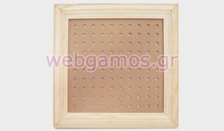 Ξύλινη Κορνίζα με τρύπες μεγάλη (0519341)