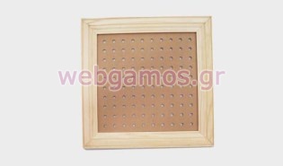 Ξύλινη Κορνίζα με τρύπες μικρή (0519342)