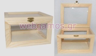 Ξύλινο Κουτί με τζάμι (0519430)