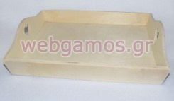 Ξύλινος Δίσκος καρδιά φυσική απόχρωση (0519434)