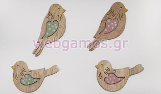Ξύλινο Διακοσμητικό πουλάκι (0519493)