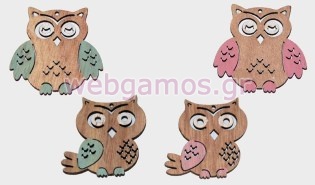 Ξύλινη Διακοσμητική κουκουβάγια (0519495)