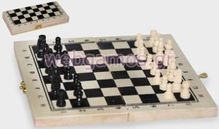 Μπομπονιέρα Βάπτισης ξύλινο σκάκι (0519503)