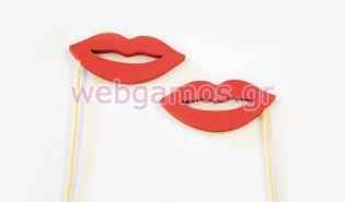 Ξύλινο Στικ κόκκινα χείλη (0519506)