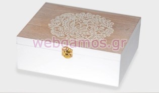 Ξύλινο Κουτί με ανάγλυφο σχέδιο (0519542)