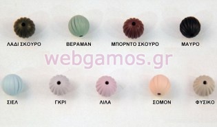 Χάντρα με ανάγλυφες γραμμές (0519563)