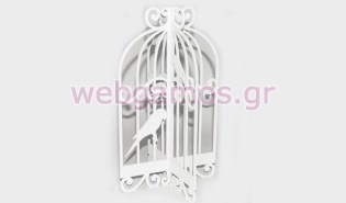 Ξύλινα Διακοσμητικό κλουβί μεγάλο (0519574)