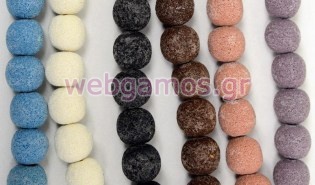 Φυσική Χάντρα λάβα στρογγυλή 2 εκ (0519578)