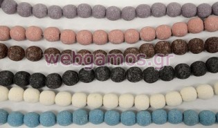 Φυσική Χάντρα λάβα στρογγυλή 1.6 εκ (0519579)