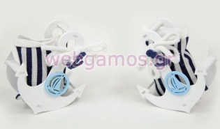 Μπομπονιέρα Βάπτισης Ξύλινη Άγκυρα (0527035))