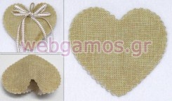 Πουγκί Καρδιά καμβάς (0527115)