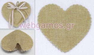 Πουγκί Καρδιά καμβάς (0527115)