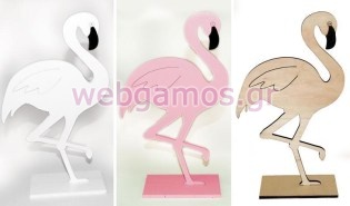 Ξύλινο Φλαμίνγκο με βάση (0619036)