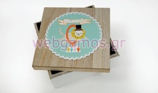 Ξύλινο κουτί με καπάκι τσίρκο (0621267)