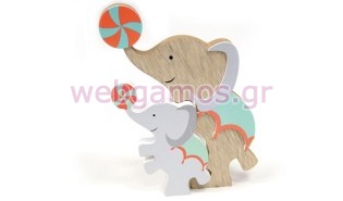 Ξύλινο σταντ ελεφαντάκια (0621268) 