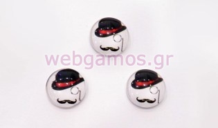 Γυάλινο Καπέλο μουστάκι (0700010)