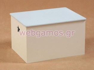 Ξύλινο Μπαούλο Βάπτισης Απλό (07001)