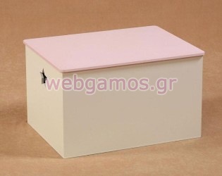 Ξύλινο Μπαούλο Βάπτισης Απλό (07001)