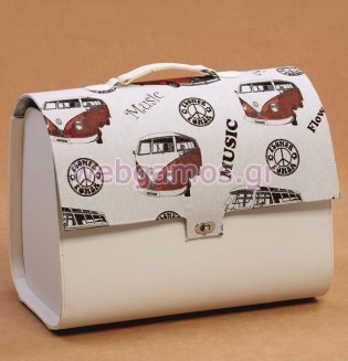 Τσάντα Βάπτισης με Μοτίβα (07402)