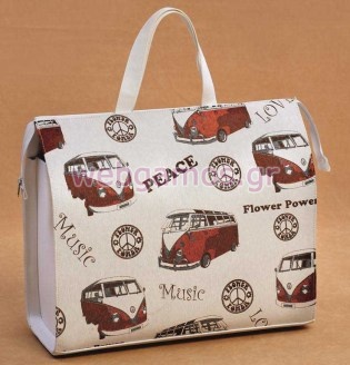 Τσάντα Βάπτισης με Μοτίβα (07407)