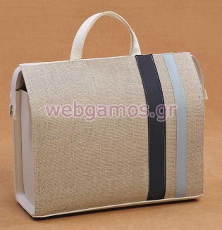 Τσάντα Βάπτισης Δερματίνη (07417)