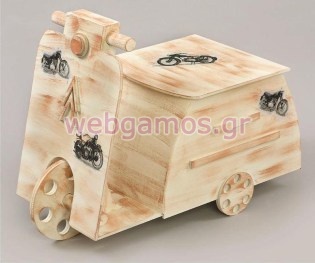 Μπαούλο Βάπτισης Βέσπα Decoupage (07466)