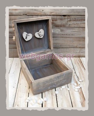 Ξύλινο Κουτί Ευχών γάμου (853497)