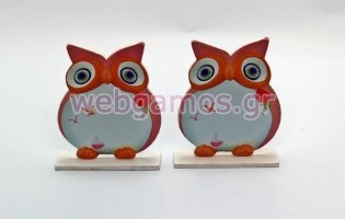 Μπομπονιέρα Βάπτισης κουκουβάγια (Μ6983)