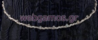 Στέφανα Γάμου ασημένια (0100)