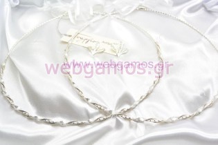 Στέφανα Γάμου ασημένια (118)