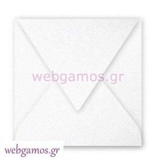 Φάκελος ιριδίζων λευκός 12 x 12 εκ (3212085)