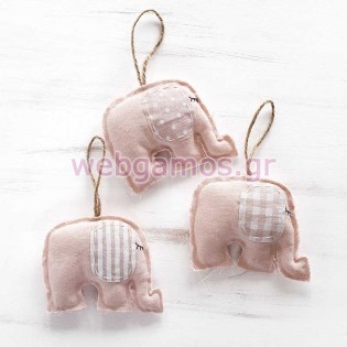 Μπομπονιέρα Υφασμάτινο ελεφαντάκι (Μ1220-1)