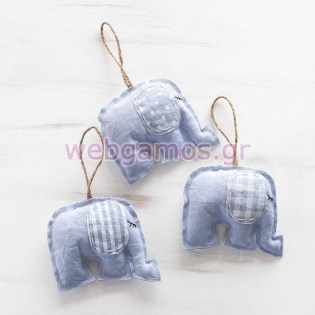 Μπομπονιέρα Υφασμάτινο ελεφαντάκι (Μ1220)
